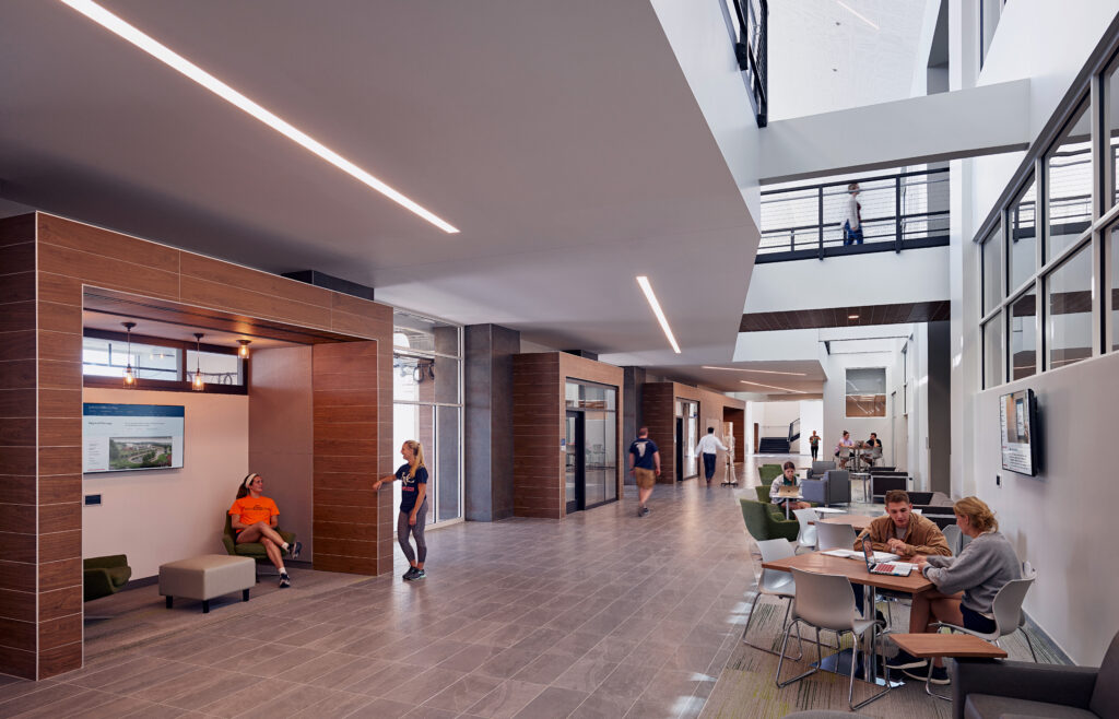 Interior of students in an education building