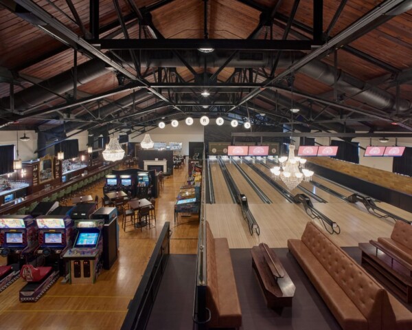 Interior aerial shot of Decades in Lancaster