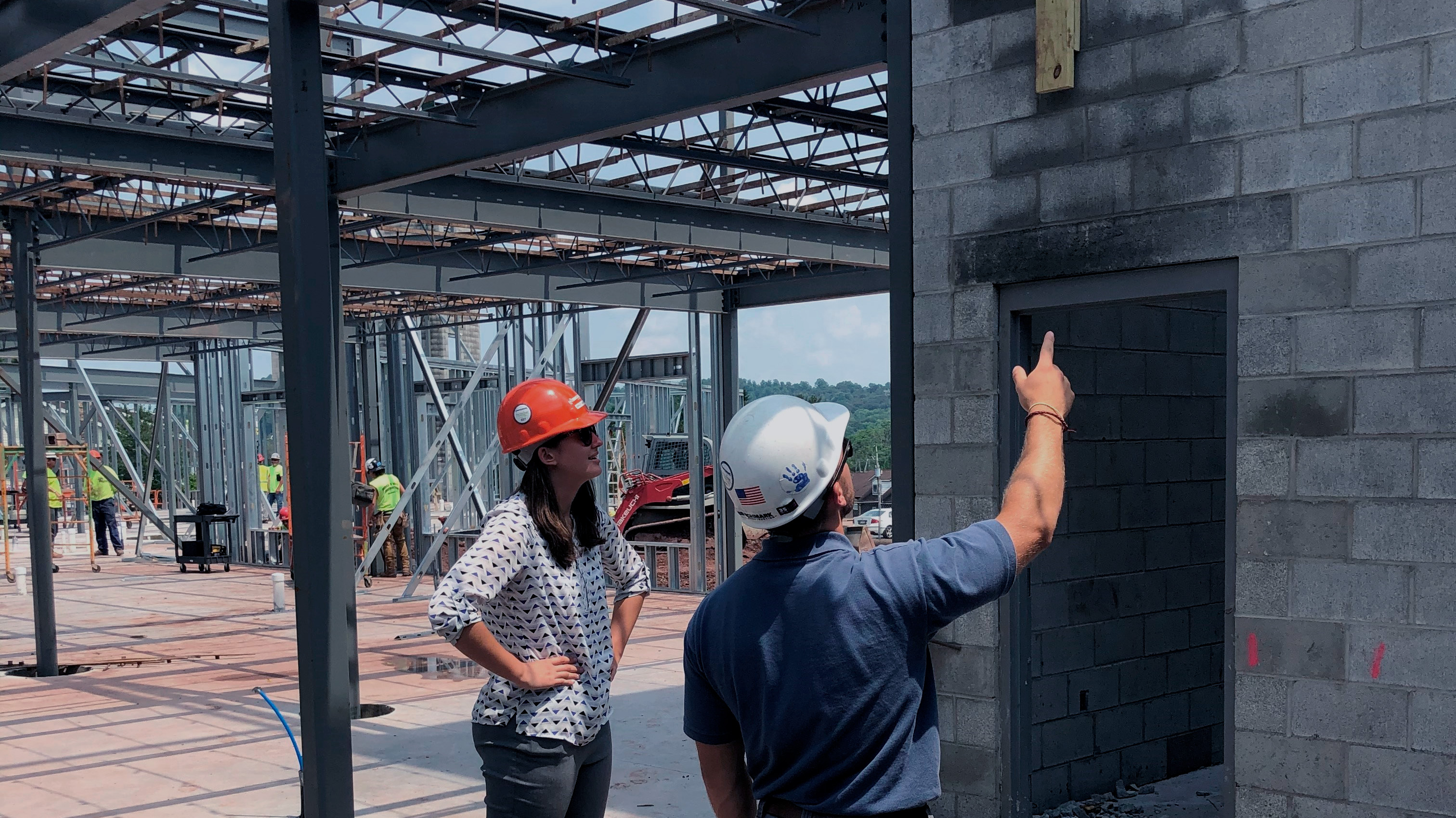 Two Benchmark employees on a jobsite